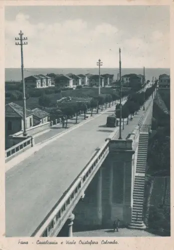 FANO: Cavalcavia e Viale Cristoforo Colombo 1940