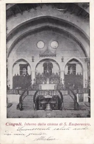 KETTEN: Innenraum der Kirche S. Esusperanzio 1910