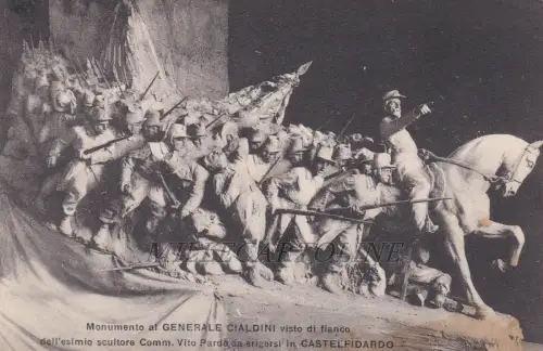 CASTELFIDARDO: Monumento al Gen. Cialdini - Bildhauer Vito Parda 1909