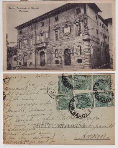 CAGLI: Teatro Comunale - Fassade 1924