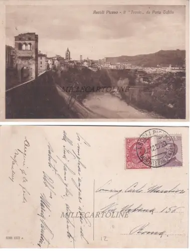 ASCOLI PICENO: Il Tronto da Porta Tufilla 1927