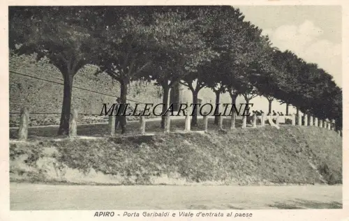APIRO: Porta Garibaldi und Einfahrt zum Dorf (mit interessanter Frankatur
