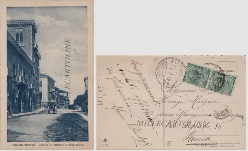 FALCONARA MARITTIMA: Abschnitt Via Marsala und Piazza Mazzini 1919