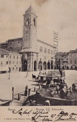 FANO: Piazza XX Settembre 1902