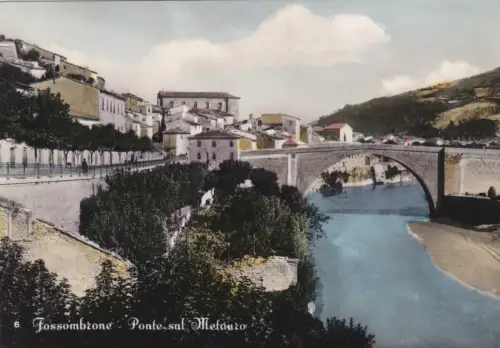 FOSSOMBRONE: Ponte sul Metauro 1953