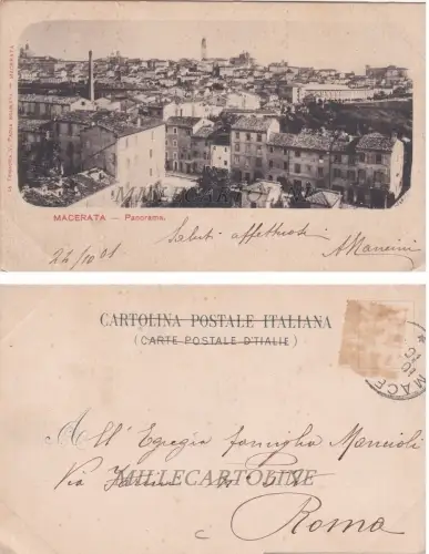 MACERATA: Panorama 1904