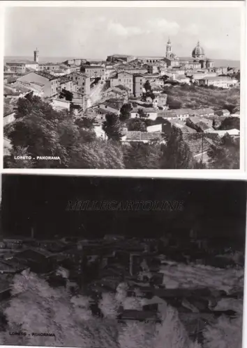 LORETO: Panorama - Postkarte und Druckplatte von Nogare & Armetti - Mailand