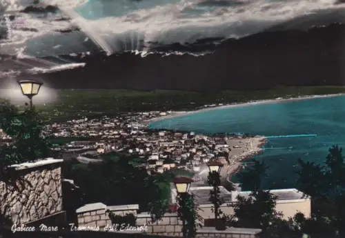 MARE GABICCE: Sonnenuntergang vom Edenrok 1963