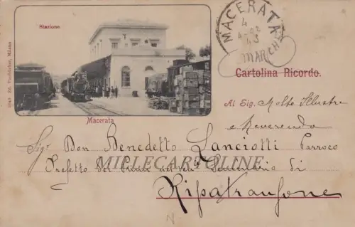 MAZERIERT: Der Bahnhof 1902