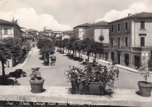 JESI: Viale Trieste vom Bahnhof 1959 aus gesehen