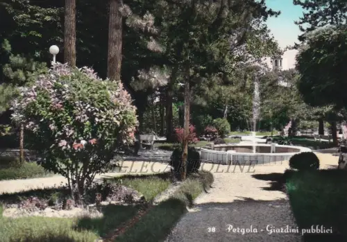 PERGOLA: Giardini Pubblici 1956