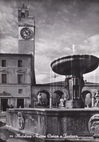 MATELICA: Torre Civica e Fontana 1965