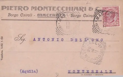 MAZERIERT: Kopf - Pietro Montechiari & C.  1911