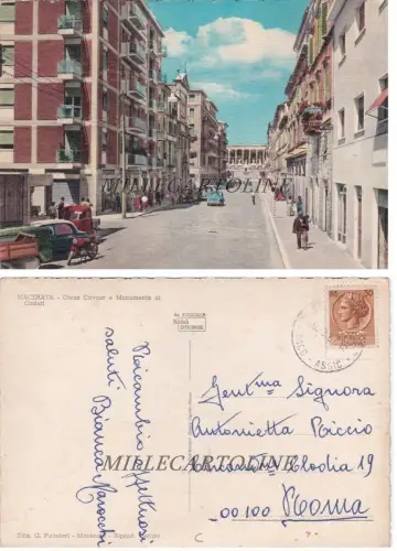 MAZERATA: Corso Cavour und Gefallendenkmal 1967