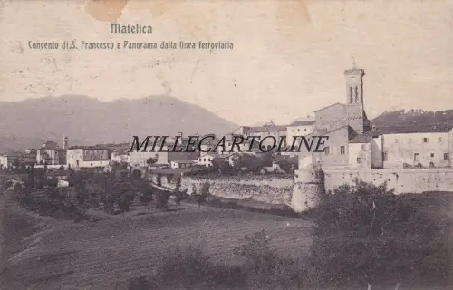 MATELICA: Franziskuskloster und Panorama von der Bahnlinie