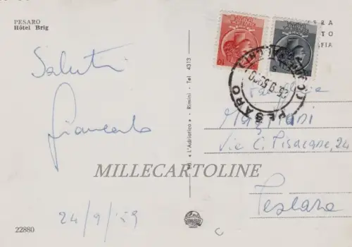 GEWICHT: Hotel Brig 1959