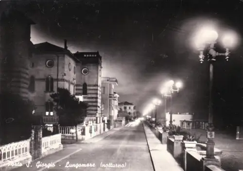 PORTO S. GIOGIO: Lungomare - nocturno 1959