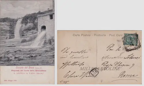 S. ANGELO IN VADO: Cascata del Sasso - sauber. des Grafen von Gherardesca 1906