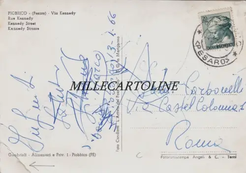 PIOBBICO: Via Kennedy 1966