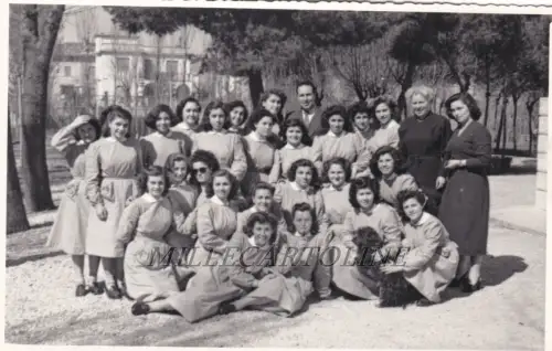 SENIGALLIA: Private Fotokarte Ferrania 1950 eine Klasse des Ist. Magistrale