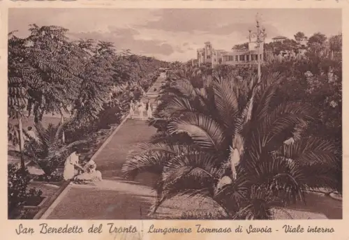 S. BENEDETTO DEL TRONTO: Lungomare Tommaso di Savoia - viale interno 1838