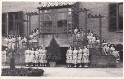 SENIGALLIA: Privatfotokarte Ferrania 1949 eine Klasse des Ist. Magistrale