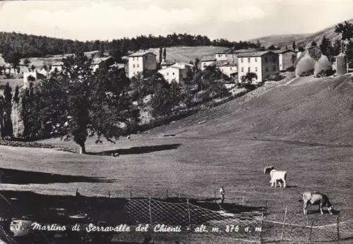 S. MARTINO DI SERRAVALLE DEL CHIENTI: Panorama 1962