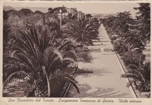 S. BENEDETTO DEL TRONTO: Lungomare Tommaso di Savoia - viale interno 1940