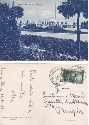 SENIGALLIA: Giardini e Rotonda 1951