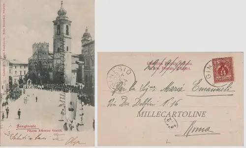 SAN GINESIO: Piazza Alberico Gentili 1904