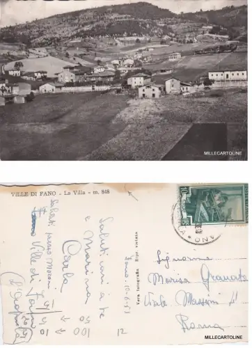 VILLE DI FANO: LA VILLA 1953