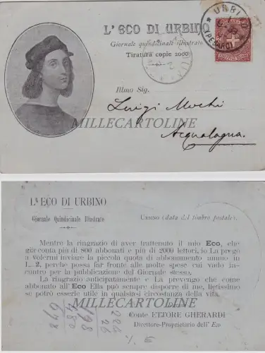 URBINO: L'ECO di URBINO - illustrierte Wochenzeitung 1899