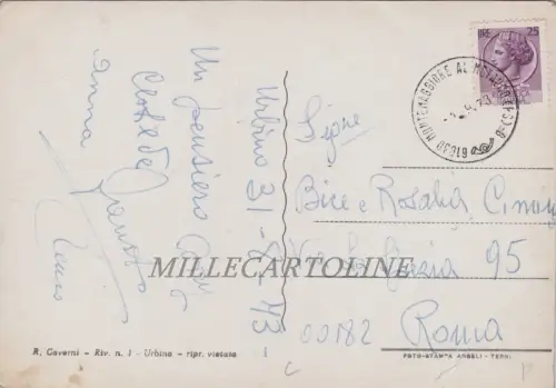 URBINO. Panoramablick 1973