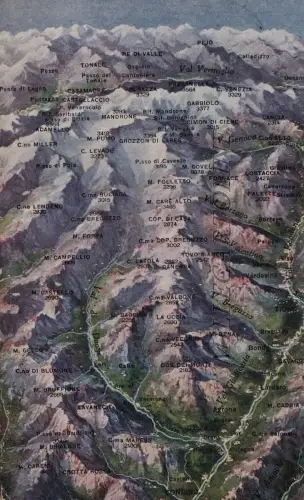 TRIENT: Gebiet, in dem unsere Soldaten 1921 kämpften