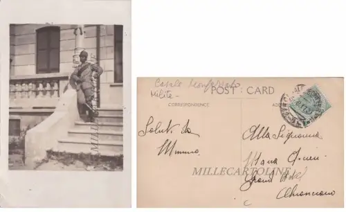CASALE MONFERRATO: Fotokarte eines Soldaten 1917