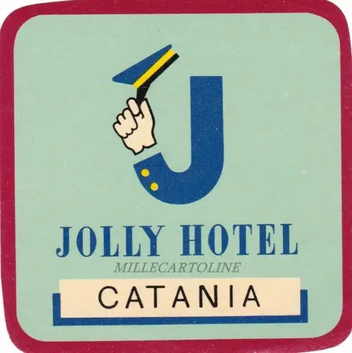CATANIA: Etikett des JOLLY HOTEL