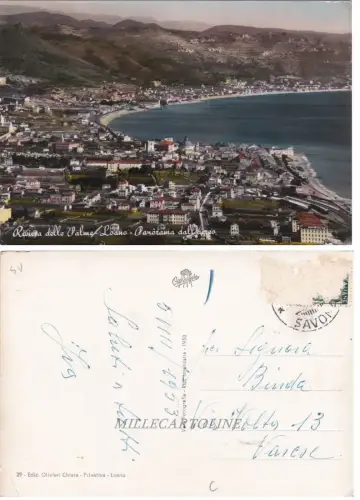 LOANO: Panorama aus dem Flugzeug 1953