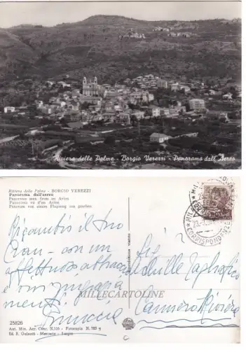 BORGIO VEREZZI: Panorama aus dem Flugzeug 1962