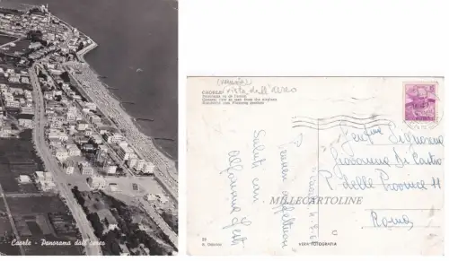 CAORLE: Panorama aus dem Flugzeug 1961