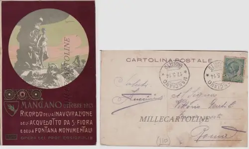 MANCIANO: 1913 Eröffnung des Aquädukts S. Fiora e Fontana - dis. L. Cavalieri