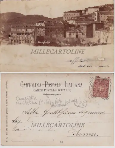CAMPIGLIA MARITTIMA: Private Fotokarte Venturini 1900