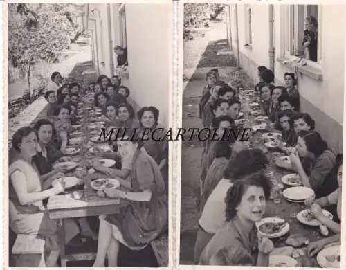 MARESCA: Arbeiterinnen zum Mittagessen - 2 Fotos Filoni