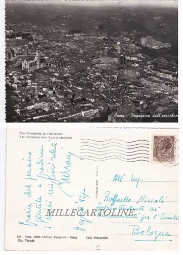 SIENA: Panorama vom Flugzeug 1957