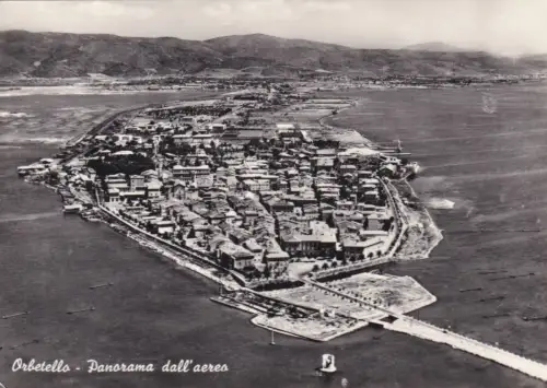 ORBETELLO: Panorama aus dem Flugzeug 1958