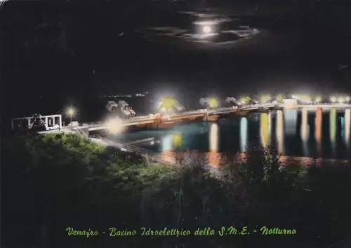 VENAFRO: Wasserkraftwerk der S.M.E. - nachts