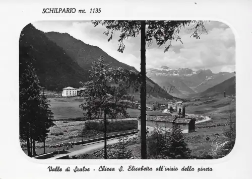 SCHILPARIO - Kirche St. Elisabeth am Anfang des Pinienwaldes 1966