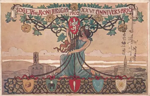 PERUGIA 1902 - SOCIETA' DEI RIONI - XXV ANNIVERSARIO