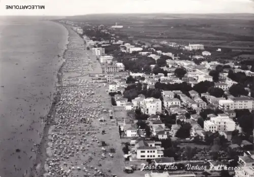 JESOLO LIDO - ANSICHT AUS DEM FLUGZEUG 1961