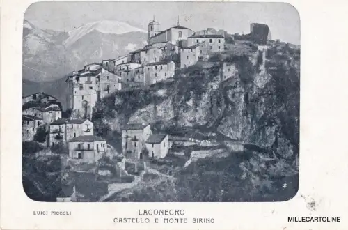 LAGONEGRO - Castello e Monte Sirino 1908