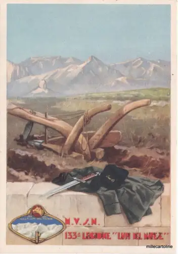 FASCHISMUS WWII - MVSN 133. LEGION WÖLFE VON MATESE